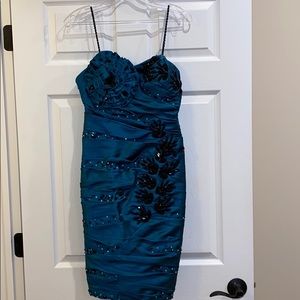 Musani evening cocktail beaded dress with shawl
